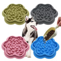 Eco-Friendly Silicone Solid Pattern Anti-Choking Anti-Slip Mat Slow Food Bowl for Dogs for Wet Dry Food Pet Bowls Feeders
