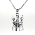 Stainless Steel Locomotive Back Bible Pendant Necklace Holy Warrior Religious Jewelry Bible Domineering Cross Amulet Pendant