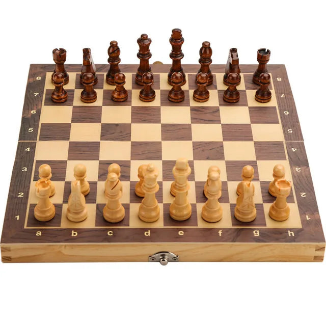 39cm*39cm Large Magnetic Wooden Folding Chess Set Felted Game Board Interior Storage Adult Kids Gift Family Game Chess Board
