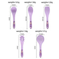 2025 New Model  5 Pack Nordic Green Silicone Spoon Accessories Home Kitchen Modern Design BPA-Free Cooking Office