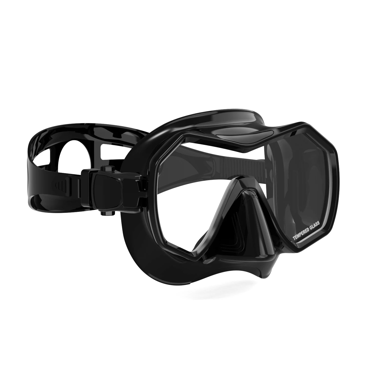 Custom Adult Silicone Frameless Snorkel Mask Custom Logo Newest Tempered Glass Design Factory Price for Swimming Scuba Diving