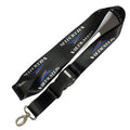 Custom Logo Kids Lanyard Quick Release for Buckle 2cm* 9cm Printed Metal Ribbon Polyester Strap with Hook Accessory