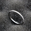 Fashion Female Antique Thin 1.5mm White Cubic Zircon Zirconia Anniversary Design Durability Engagement Eternity Ring for Women