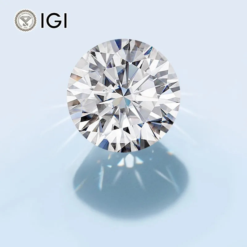 Starsgem Round 1.0ct Size D E F Color VS VVS Clarity 3EX IGI Certified Lab Grown Diamond HPHT CVD Diamond Price