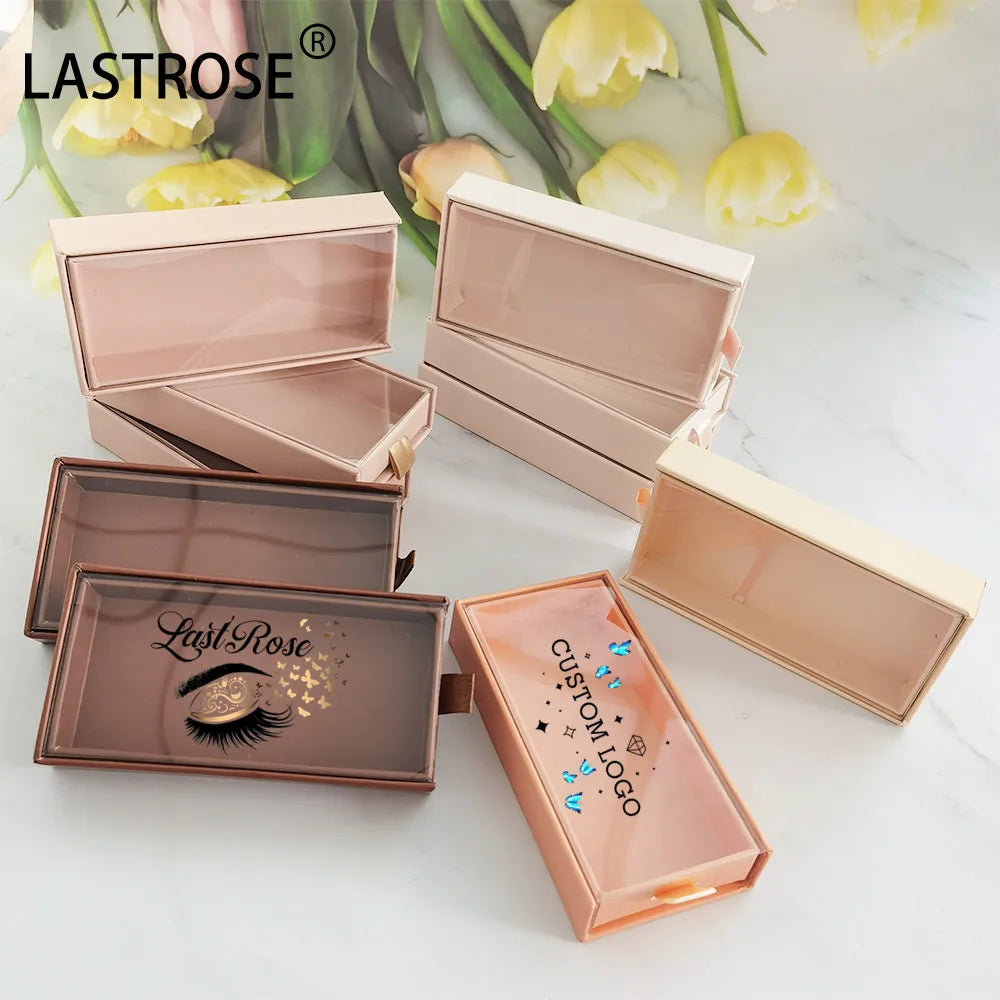Lashes Packaging Empty Mink Eyelash Packaging Box White Lash Box