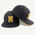 Custom Cotton Flat Brim 3D Embroidery Logo 6 Panel Hiphop Fitted Hat Gorras Snapback Cap