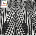 Luxury Heavy Bead Lace Fabric Bridal Party Beaded Lace Black Sequin Net Beaded Fabric Embroidery Tulle Laces Fabrics for Women