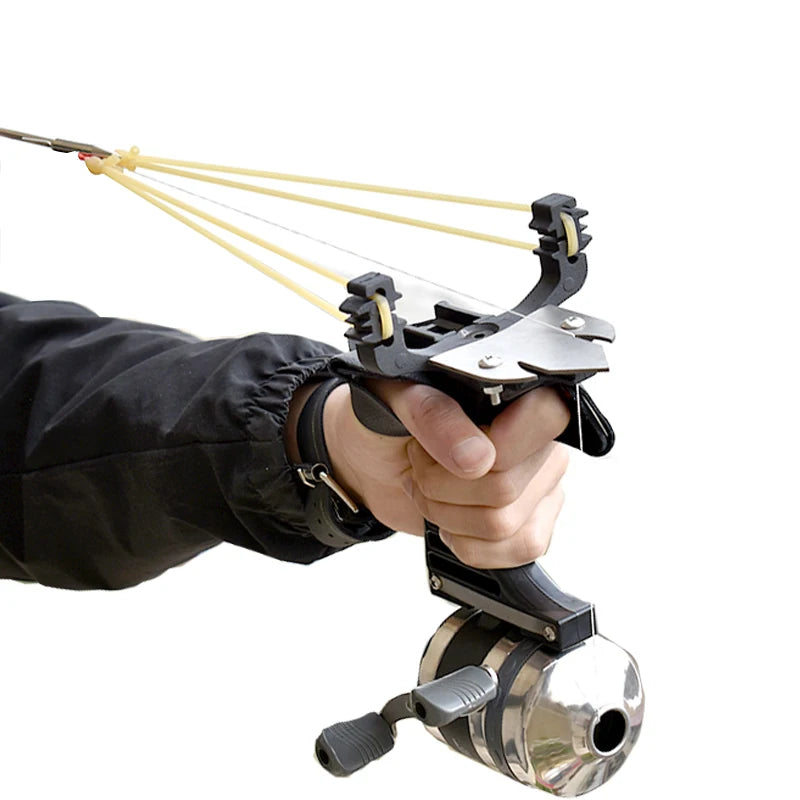 Piaoyu High Quality Precision Laser Slingshot with Versatile Outdoor Hunting Stainless Steel Shooting Fish Slingshot Set