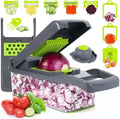Mandoline Vegetable Chopper SlicerMulti-Function Speedy Cheese Grater with Stainless Steel Rotary Blades