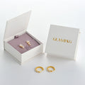 GALMPKG Factory Custom Logo White Magnetic Book Type Jewelry Box for Bracelet Necklace Ring Gift Packaging
