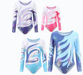 Wholesale Custom Purple and Blue Plus Size Competition Rhythmic Dance and Gymnastics Leotards for Unisex Spandex/Cotton OEM/ODM