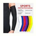 Logo Custom Compression Arm Sleeve Sports Black Arm Brace Cycling Basketball UV Protector Compression Arm Sleeve