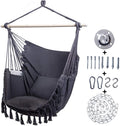 Woqi Hot Sale Detachable Metal Support Bar& Side Pocket.Hanging Rope Swing Chair
