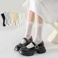 OEM Scrunch Pile up Socks Unisex Original Design logo Stripe Socks JK School Cotton Custom logo Girl Crew Socks