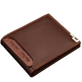 2022 Best Selling Short Leather Men Walletpu Leather Wallets