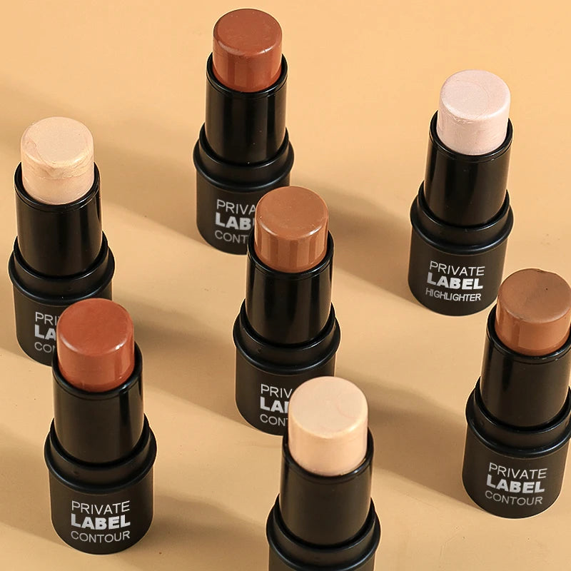 Oem Natural  Private Label Highlighter Stick Waterproof Vegan Makeup Matte Wholesale