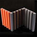 3D Embossed PVC Wood Plastic Composite Board for Hotel Exterior Wall Cladding Waterproof & Flame Retardant