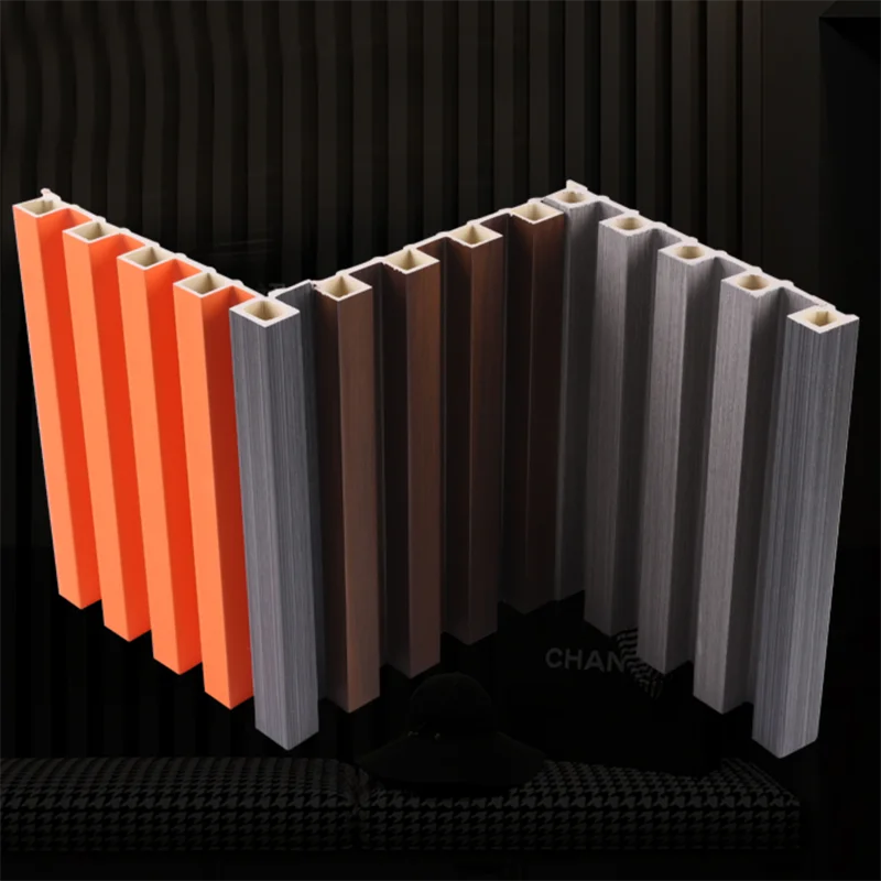 3D Embossed PVC Wood Plastic Composite Board for Hotel Exterior Wall Cladding Waterproof & Flame Retardant