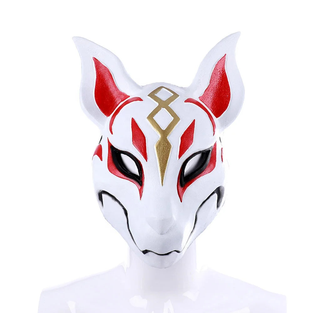 New Design Japanese Anime Accessory PU Foaming Soft Adult Costume Full Face Fox Cosplay Mask