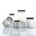 Wholesale 100Ml 280Ml 380ml 500ml 730ml Square Clear Pickle Honey Jam Bottle Sealed Chili Sauce Canning Jar With Lid