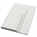 A4 A5 A6 A7 B5 6-Ring Loose Leaf Binder Journal Notebook Refillable Insert Pages White Paper Gift