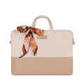 Wholesale Vegan Leather Laptop Tote Bag with Scarf for Business Laptop PU Sleeve Bag for Macbook and Matebook14