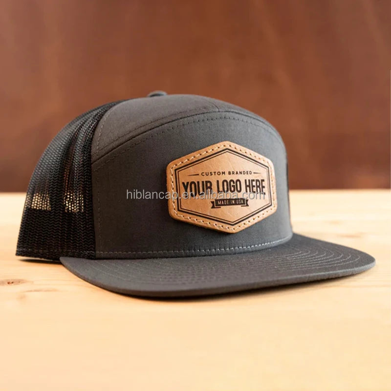 Customized Patch Logo Richardson 168 Mesh Performance Fashion Snapback Caps Sunscreen 7-panel Flat-bill Trucker Hat