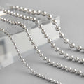Popular Design INS Style S925 Sterling Silver Buckle Chain Bracelets Rhodium Plated Handmade Jewelry for Women