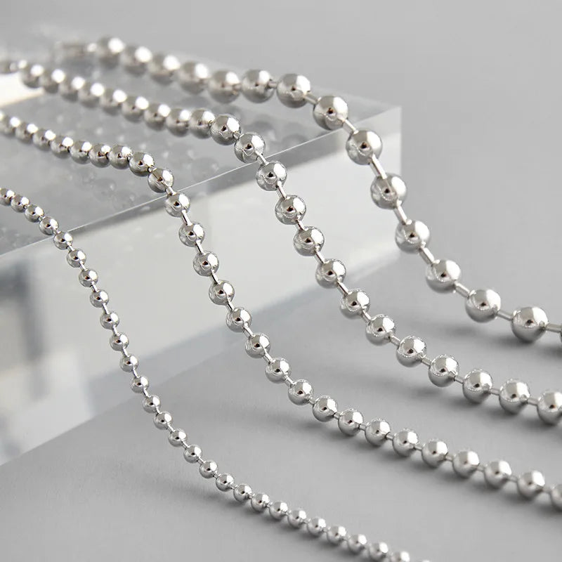 Popular Design INS Style S925 Sterling Silver Buckle Chain Bracelets Rhodium Plated Handmade Jewelry for Women