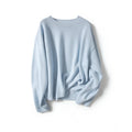 Factory Manufacture Casual Crew Neck O-Neck Sweater for Women 100% Organic Cashmere Knitting