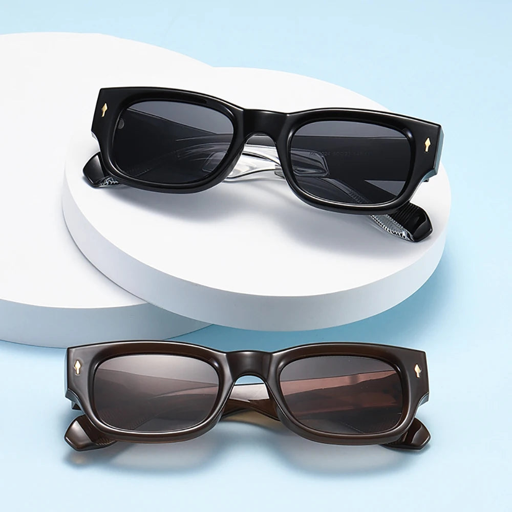 Retro Classic High Def Square Sunglasses 2023 UV400 Custom logo Sun Glasses for Men Women Fashion Vintage Shades