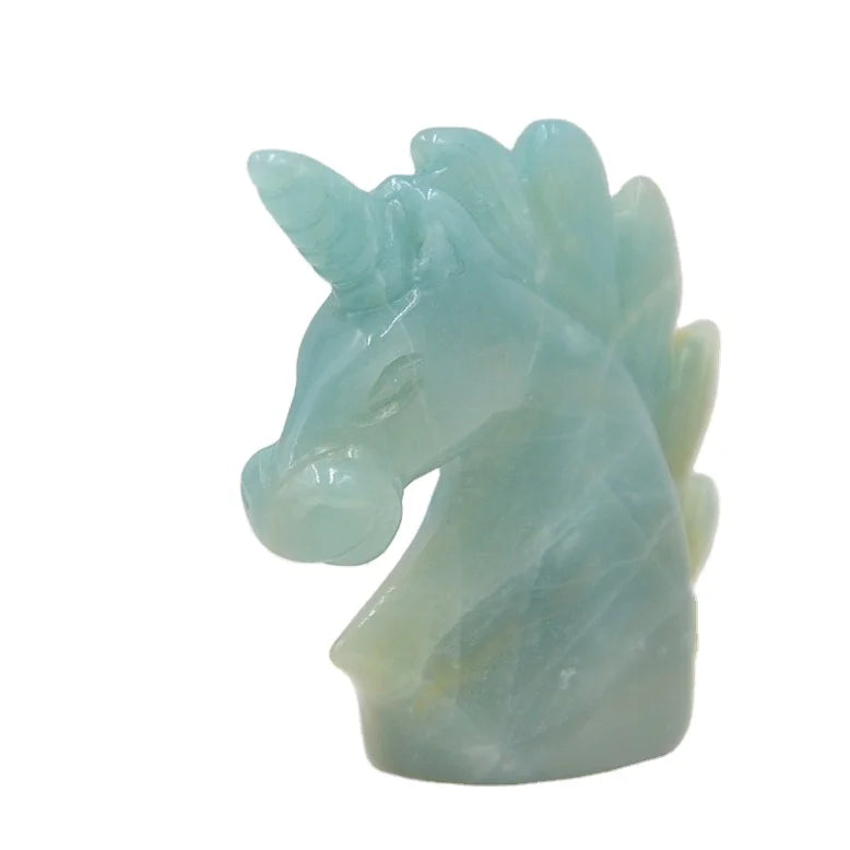 HZ wedding favors stone hand carved crystal jade animal crystal unicorn healing for home decor large crystal