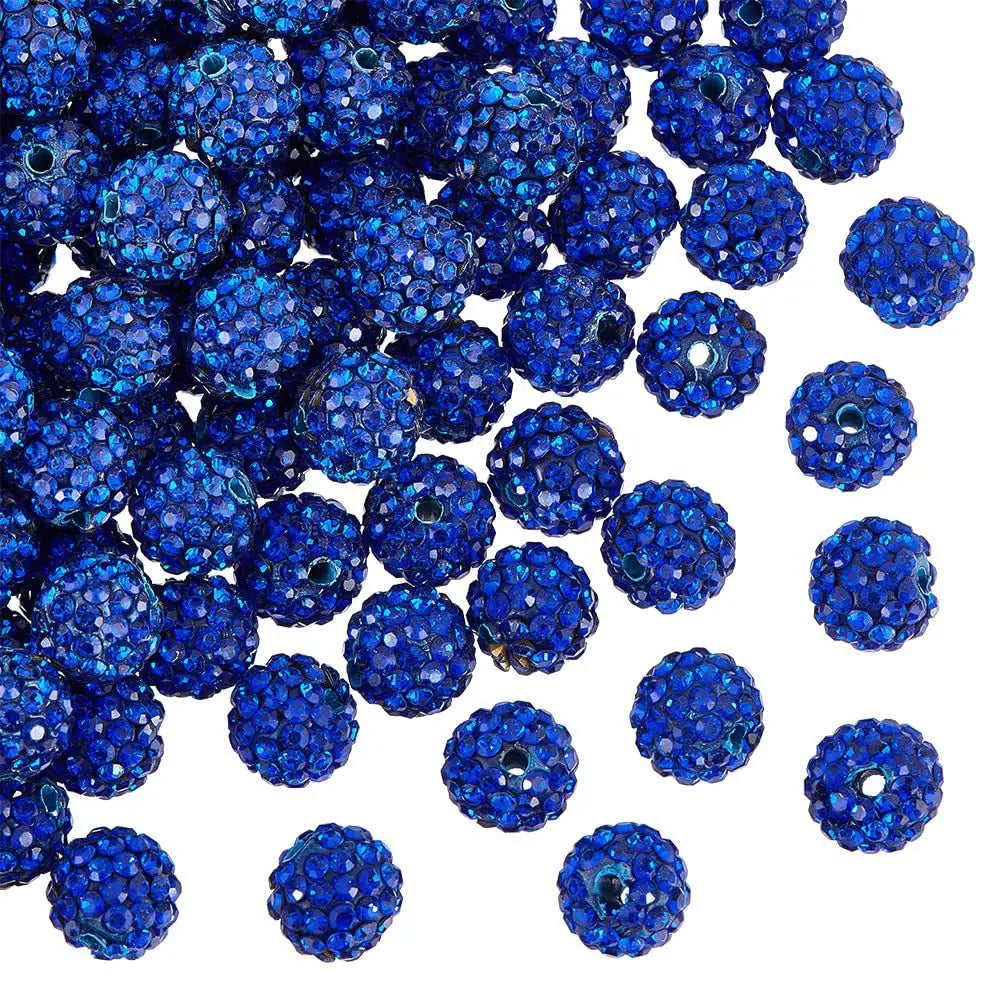 JC Wholesale 10mm Clay Rhinestone Disco Ball Beads High Quality Rhinestone Balls for Jewelry Making