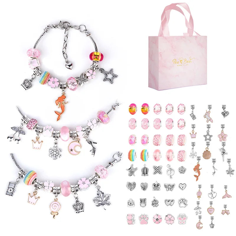 Hot Sale Children's Handmade Jewelry Exquisite Cute Enameled Charms Bracelets For Kids
