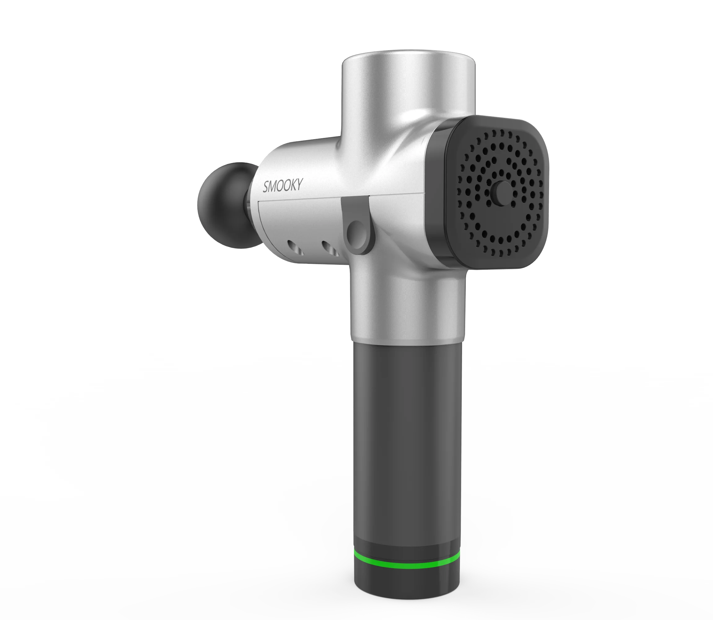 Dropshipping High Mute 12v Electric Percussion Deep Tissue Body Massage Gun with LCD Screen 20 Speed Settings & 6 Hours Runtime