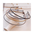European American Fashion Simple Thin Headband Elegant Retro Multiple Colors Hairbands for Women Hair Accessories