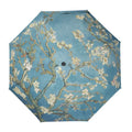 Van Gogh Floral Rain Umbrella Automatic UV Sun Protection Black Coating Umbrella Custom Digital Printed Oil Painting Umbrella