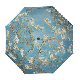 Van Gogh Floral Rain Umbrella Automatic UV Sun Protection Black Coating Umbrella Custom Digital Printed Oil Painting Umbrella
