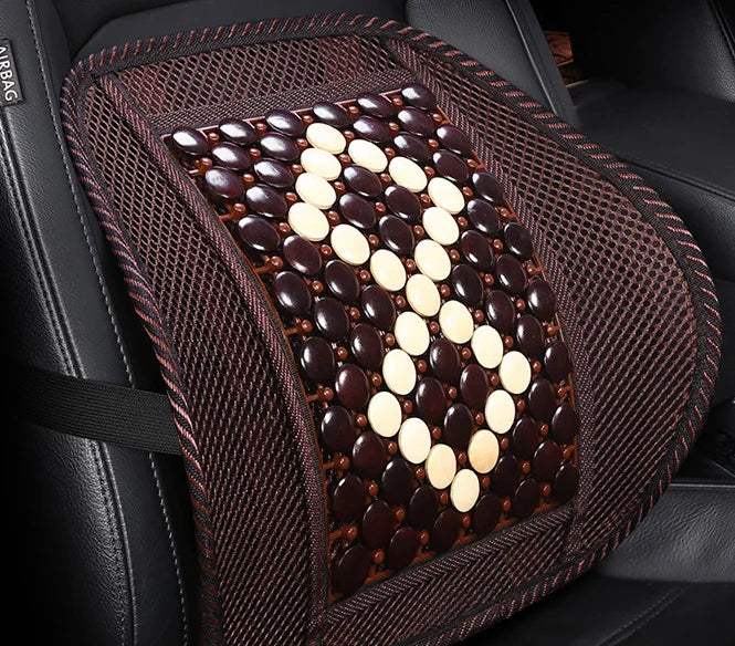 Massage Vent Mesh Lumbar Waist Lower Back Support Car Seat Office Chair Cushion Pad Waterproof Breathable Polyester Steel