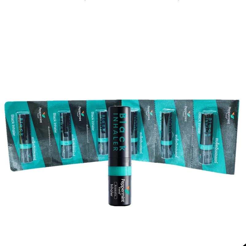 Thailand Original Black Inhaler Peppermint Field Nose Care Nasal Inhaler Sticks