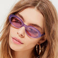 Fashion Cat Eye Sunglasses Men Outdoor Sunshade UV400 Summer Candycolor Classic Small Oval Frame Y2K Designer Sunglasses Women