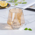 Creative Personality Hexagonal Diamond Cup High Temperature Household Juice Glass Cup Wholesale
