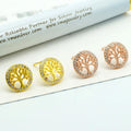 Wholesale 925 Silver Jewelries Earrings Stud for Girls Tree of Life Earring