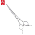 AF-65Q Professional 6.5inch Dog Grooming Scissors Curve Blade Shear Right/Left-Handed Stainless Steel SUS 440C Mirror Polished