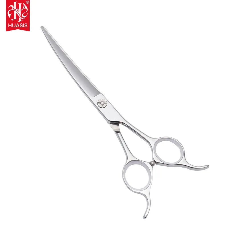 AF-65Q Professional 6.5inch Dog Grooming Scissors Curve Blade Shear Right/Left-Handed Stainless Steel SUS 440C Mirror Polished