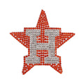 Free Sample Sports Rhinestone Glitter Star Iron on Patch Sequin Badge Hotfix Diamond Diamante Applique Patch