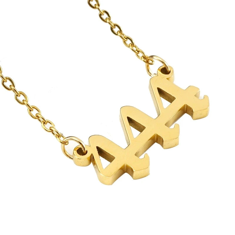 Best Selling Wholesale   111  999 Necklace Bracelet Anklet Ring Angel Number Stainless Jewelry for Women