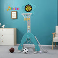 Removable Children Plastic Adjustable 3 in 1 Indoor Custom Kids Mini Rack Portable Baby Ring Toy Stands Basketball Hoop