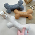 Classic & Cartoon Style Dog Grinding Rod Eco-Friendly Soft Pet Chew Toy with Simple Bone Shape Dog Pillow
