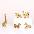 Creative Gold Plated Modern Durable Ceramic Animals Eco-Friendly Home Decor Table Display Party Decorations for Graduation